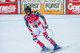 Adrien Theaux and Nils Allegre at Audi FIS Ski World Cup - Men's Downhill