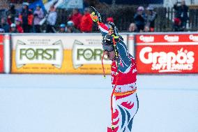 Adrien Theaux and Nils Allegre at Audi FIS Ski World Cup - Men's Downhill
