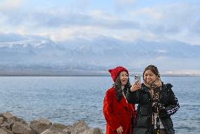 Winter Scenery At Sayram Lake - Xinjiang