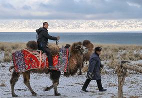 Winter Scenery At Sayram Lake - Xinjiang