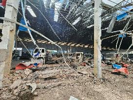 Damage to Civilian Buildings Near Border - Banteay Meanchey