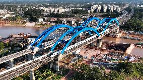 Construction of Pinglu Canal In Qinzhou - China