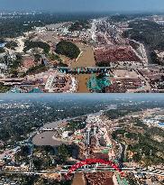 Construction of Pinglu Canal In Qinzhou - China