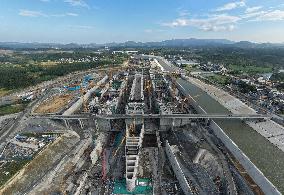 Construction of Pinglu Canal In Qinzhou - China