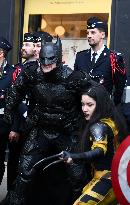 Motorcycle Police Distribute Gifts To Orphans - Paris