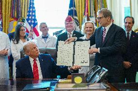 Trump Marijuana Executive Order Signing