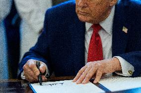 Trump Marijuana Executive Order Signing