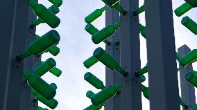 Beer Bottle Forest Scenery in Qingdao