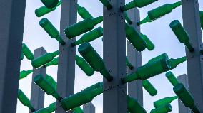 Beer Bottle Forest Scenery in Qingdao