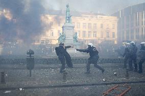 Farmers protest to denounce the reforms of the Common Agricultural Policy - Brussels