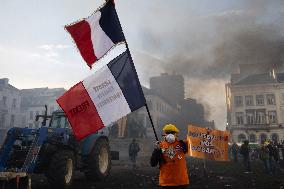 Farmers protest to denounce the reforms of the Common Agricultural Policy - Brussels