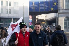 Farmers protest to denounce the reforms of the Common Agricultural Policy - Brussels