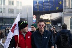 Farmers protest to denounce the reforms of the Common Agricultural Policy - Brussels
