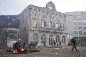 Farmers protest to denounce the reforms of the Common Agricultural Policy - Brussels