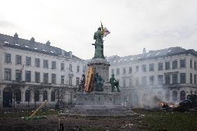 Farmers protest to denounce the reforms of the Common Agricultural Policy - Brussels