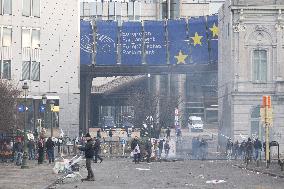 Farmers protest to denounce the reforms of the Common Agricultural Policy - Brussels
