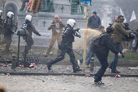 Farmers protest to denounce the reforms of the Common Agricultural Policy - Brussels