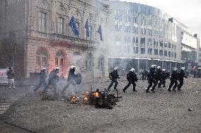 Farmers protest to denounce the reforms of the Common Agricultural Policy - Brussels