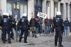 Farmers protest to denounce the reforms of the Common Agricultural Policy - Brussels