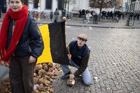 Farmers protest to denounce the reforms of the Common Agricultural Policy - Brussels