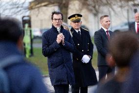 Jean-Pierre Farandou Visits To EPIDE - Margny-les-Compiegne