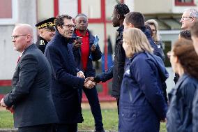 Jean-Pierre Farandou Visits To EPIDE - Margny-les-Compiegne