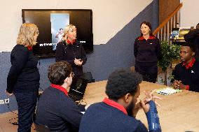 Jean-Pierre Farandou Visits To EPIDE - Margny-les-Compiegne