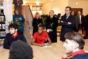 Jean-Pierre Farandou Visits To EPIDE - Margny-les-Compiegne