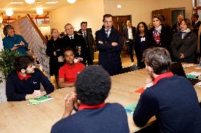 Jean-Pierre Farandou Visits To EPIDE - Margny-les-Compiegne