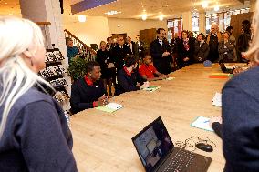 Jean-Pierre Farandou Visits To EPIDE - Margny-les-Compiegne