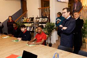 Jean-Pierre Farandou Visits To EPIDE - Margny-les-Compiegne