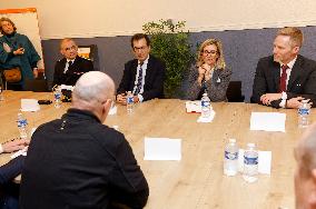 Jean-Pierre Farandou Visits To EPIDE - Margny-les-Compiegne