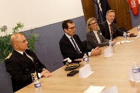 Jean-Pierre Farandou Visits To EPIDE - Margny-les-Compiegne