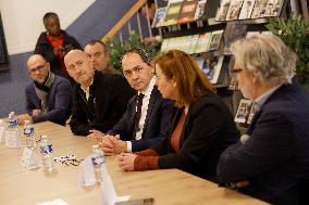 Jean-Pierre Farandou Visits To EPIDE - Margny-les-Compiegne