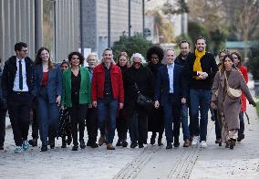 Emmanuel Gregoire Rally Of The Left-Wing Coalition - Paris