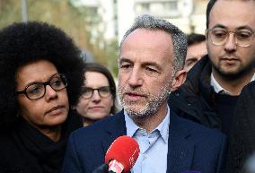 Emmanuel Gregoire Rally Of The Left-Wing Coalition - Paris