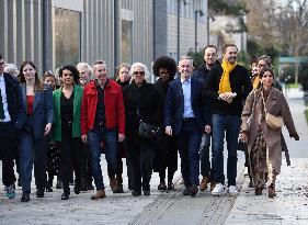 Emmanuel Gregoire Rally Of The Left-Wing Coalition - Paris