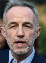 Emmanuel Gregoire Rally Of The Left-Wing Coalition - Paris