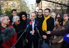 Emmanuel Gregoire Rally Of The Left-Wing Coalition - Paris
