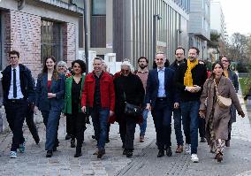 Emmanuel Gregoire Rally Of The Left-Wing Coalition - Paris