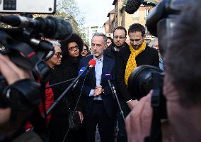 Emmanuel Gregoire Rally Of The Left-Wing Coalition - Paris