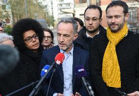 Emmanuel Gregoire Rally Of The Left-Wing Coalition - Paris