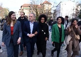 Emmanuel Gregoire Rally Of The Left-Wing Coalition - Paris