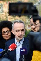 Emmanuel Gregoire Rally Of The Left-Wing Coalition - Paris