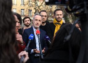 Emmanuel Gregoire Rally Of The Left-Wing Coalition - Paris
