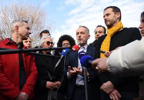 Emmanuel Gregoire Rally Of The Left-Wing Coalition - Paris