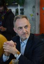 Emmanuel Gregoire Rally Of The Left-Wing Coalition - Paris