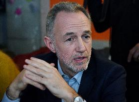 Emmanuel Gregoire Rally Of The Left-Wing Coalition - Paris