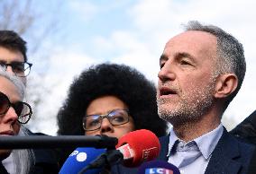 Emmanuel Gregoire Rally Of The Left-Wing Coalition - Paris