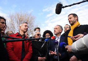 Emmanuel Gregoire Rally Of The Left-Wing Coalition - Paris